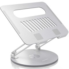 h2AISENS SOPORTE DE SOBREMESA XL GIRATORIO AJUSTABLE PARA PORTATIL TABLET 10 17 PLATA h2pSoporte de sobremesa giratorio y ajust