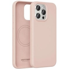 ph2Funda de silicona liquida Vention para iPhone 13 con MagSafe en color rosa h2 p
