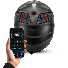 ph2Mochila Woxter Knight  h2pLa mochila LED cuenta con una carcasa rigida impermeable en 3D y una pantalla LED programable La p