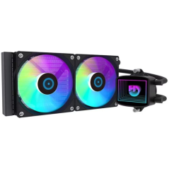 h2LQ240 h2divLa refrigeracion liquida LQ240 ofrece un alto rendimiento de refrigeracion con 2 ventiladores ARGB de 120 x 120mm 